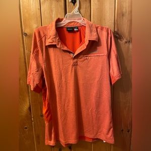 Orange Marmot Polo Shirt Size Large.